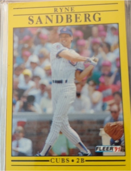 1991 Fleer #431 Ryne Sandberg — front
