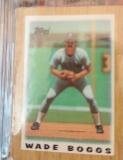 1987 Topps League Leaders Minis #41 Wade Boggs — front