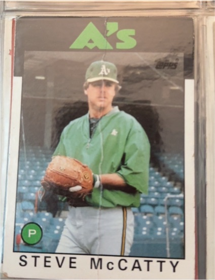 1986 Topps #624 Steve McCatty — front