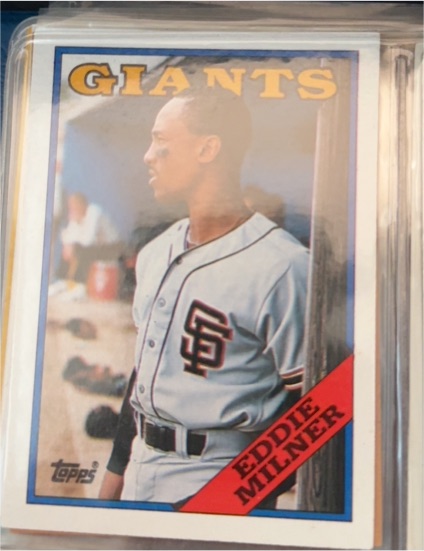 1988 Topps #677 Eddie Milner — front