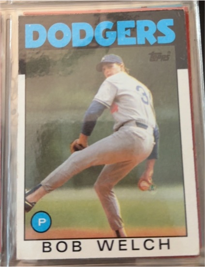 1986 Topps #549 Bob Welch — front