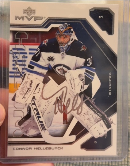 2021-22 Upper Deck MVP 20th Anniversary #87 Connor Hellebuyck — front