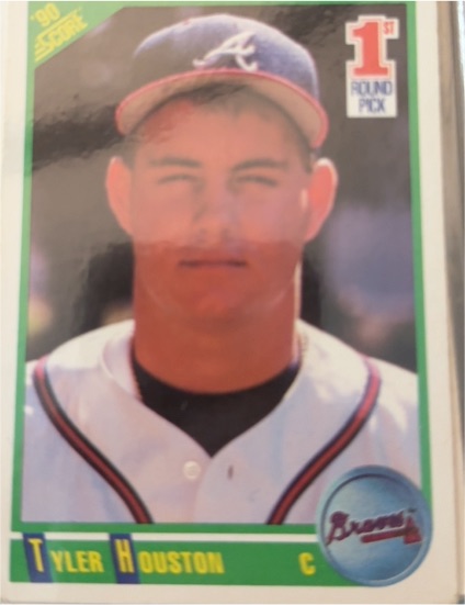 1990 Score #677 Tyler Houston — front