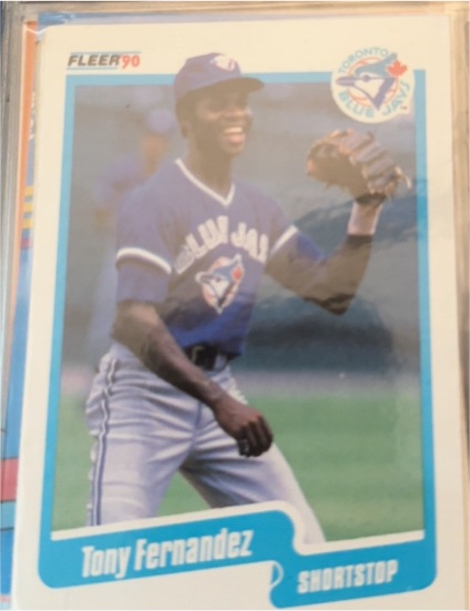 1990 Fleer #80 Tony Fernandez — front