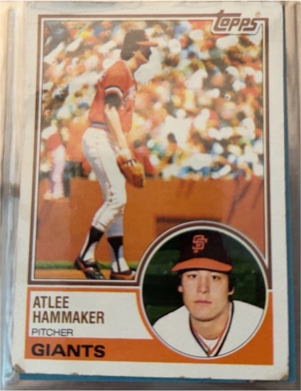 1983 Topps #342 Atlee Hammaker — front