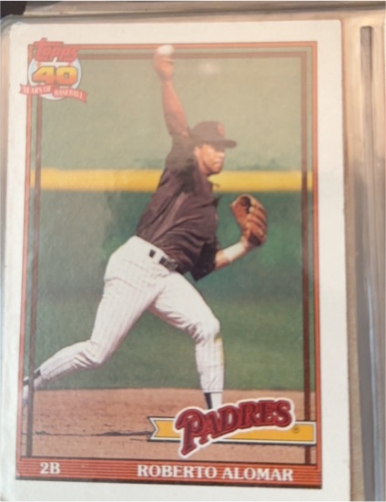 1991 Topps #315 Roberto Alomar — front