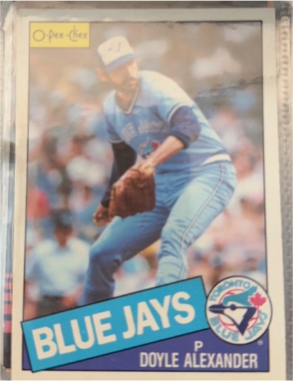 1985 O-Pee-Chee #218 Doyle Alexander — front