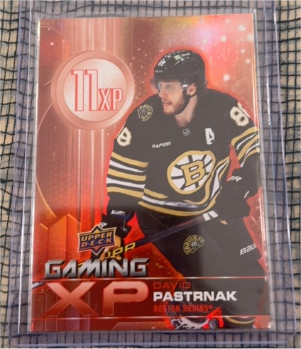 2024-25 Upper Deck Series 1 Gaming XP #GXP-3 David Pastrnak — front