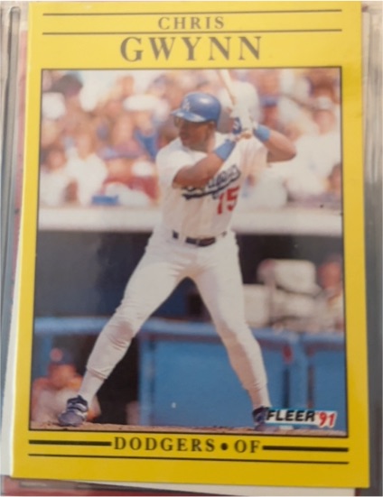 1991 Fleer #202 Chris Gwynn — front