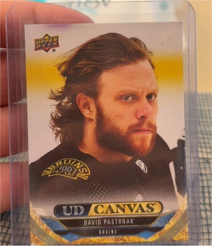 2024-25 Upper Deck Series 1 UD Canvas #C-71 David Pastrnak — front
