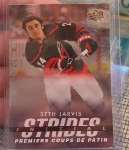 2024-25 Tim Hortons Retrospective Rookies Initial Strides #IS-14 Seth Jarvis — front