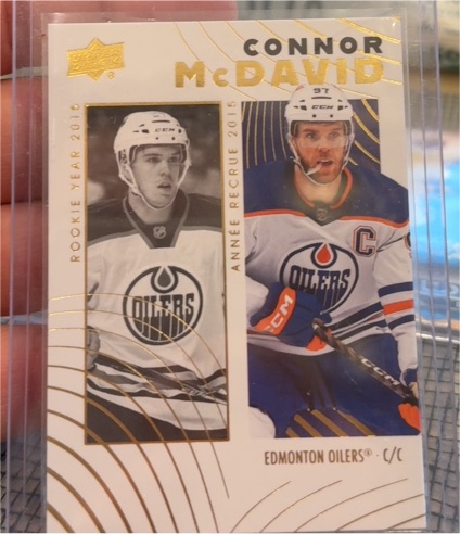 2024 Upper Deck Tim Hortons Connor McDavid Rookie Year / Année Recrue C/C — front