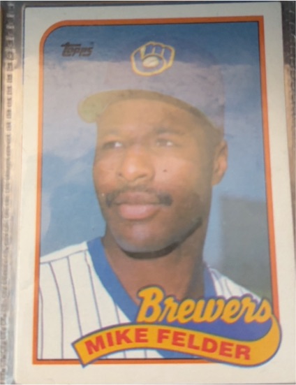 1989 Topps #263 Mike Felder Milwaukee Brewers — front
