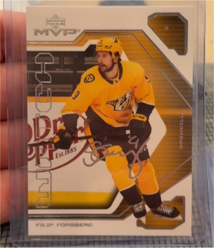 2021-22 Upper Deck MVP 20th Anniversary #81 Filip Forsberg Nashville Predators — front
