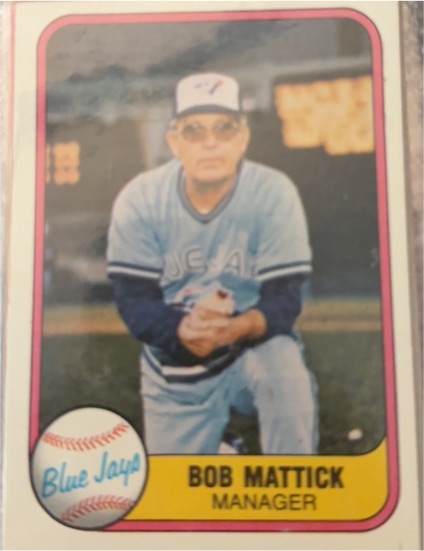 1981 Fleer #431 Bob Mattick — front