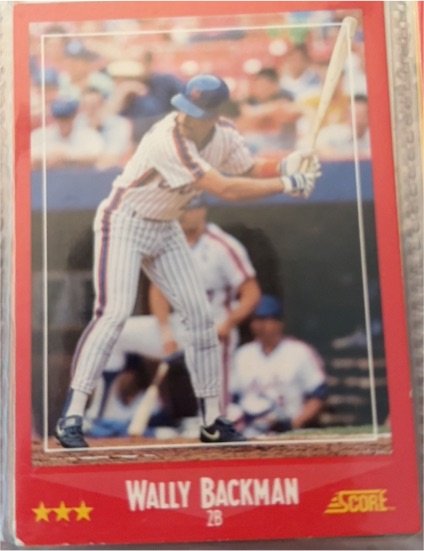 1988 Score #303 Wally Backman — front