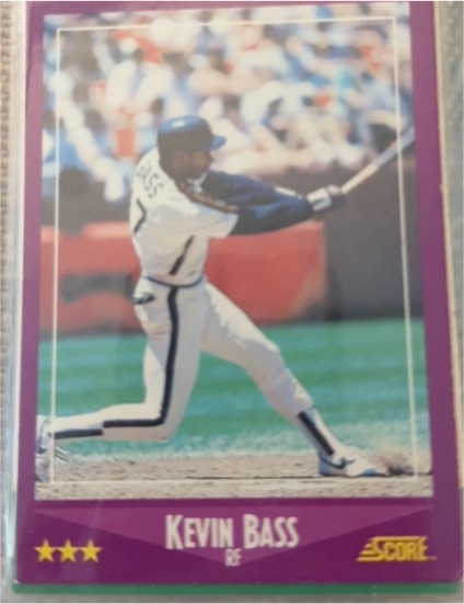 1988 Score #33 Kevin Bass — front