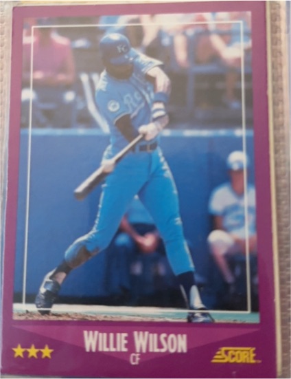 1988 Score #102 Willie Wilson — front