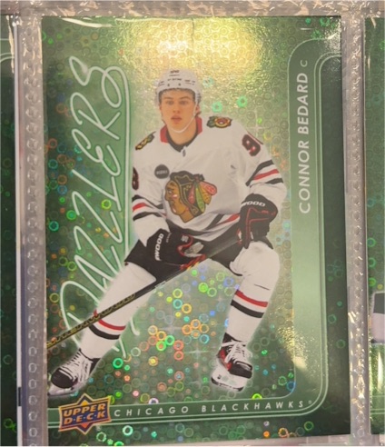 2024-25 Upper Deck Series 1 Dazzlers #DZ-13 Connor Bedard — front