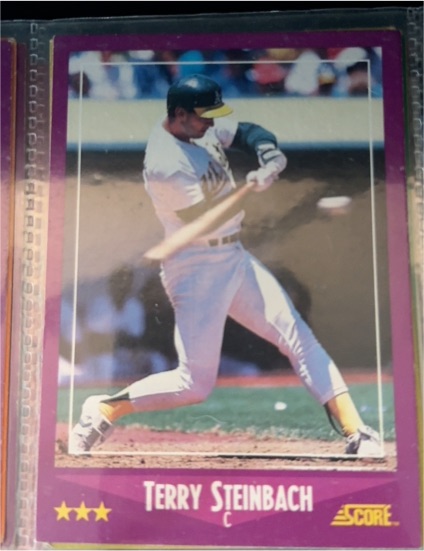 1988 Score #82 Terry Steinbach — front