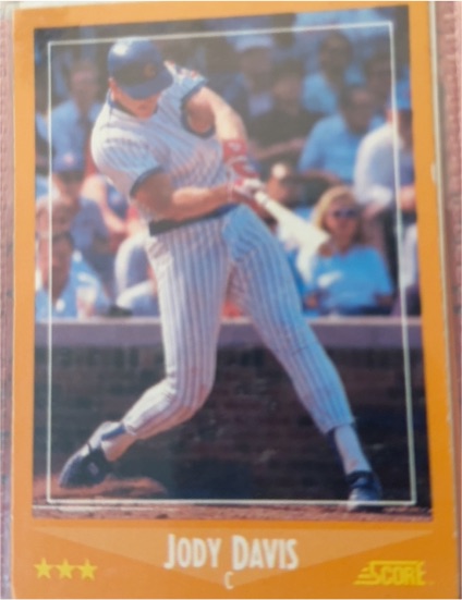 1988 Score #551 Jody Davis — front