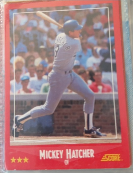 1988 Score #298 Mickey Hatcher — front