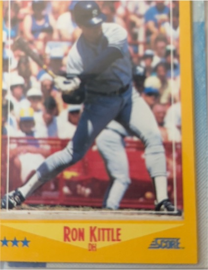 1988 Score #449 Ron Kittle — front