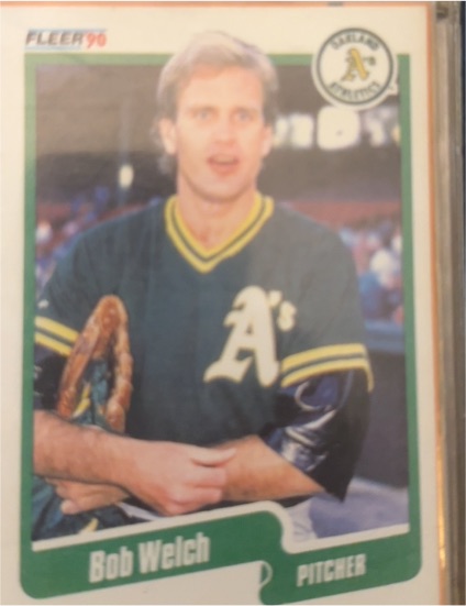 1990 Fleer #23 Bob Welch — front
