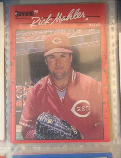 1990 Donruss #375 Rick Mahler — front