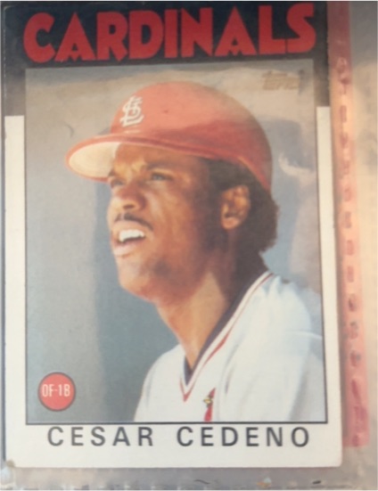 1986 Topps #224 Cesar Cedeno — front