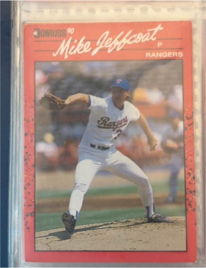 1990 Donruss #521 Mike Jeffcoat Texas Rangers — front