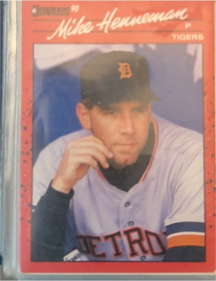 1990 Donruss #296 Mike Henneman — front
