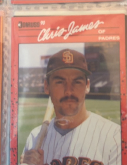 1990 Donruss #323 Chris James — front