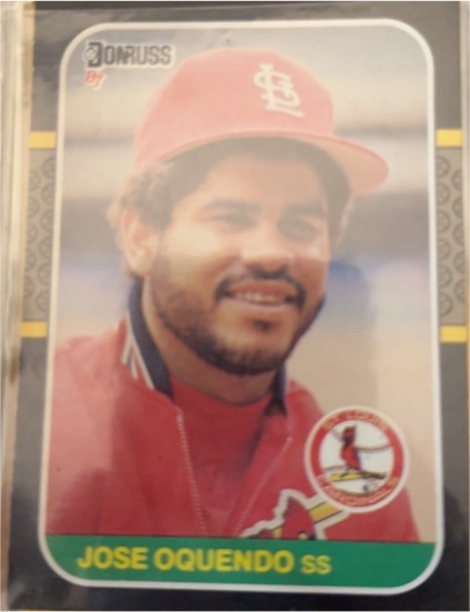 1987 Donruss #510 Jose Oquendo — front