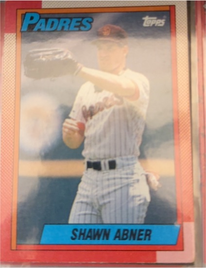 1990 Topps #122 Shawn Abner — front