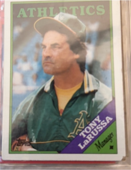 1988 Topps #344 Tony LaRussa — front