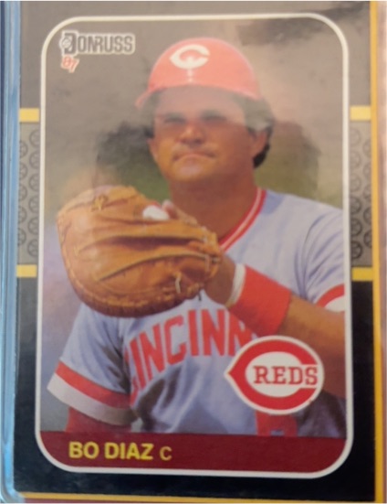 1987 Donruss #246 Bo Diaz Cincinnati Reds — front