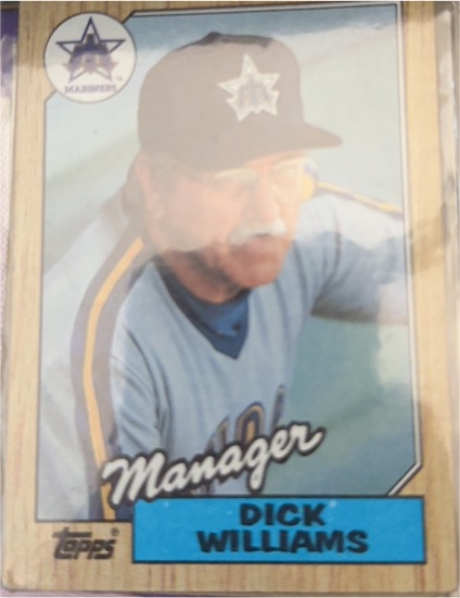 1987 Topps #418 Dick Williams — front