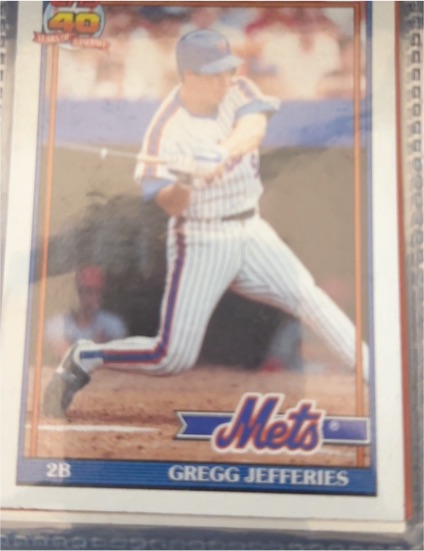 1991 Topps #30 Gregg Jefferies — front