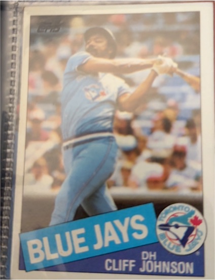 1985 Topps #568 Cliff Johnson — front
