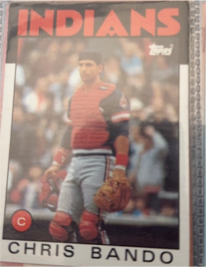1986 Topps #594 Chris Bando — front