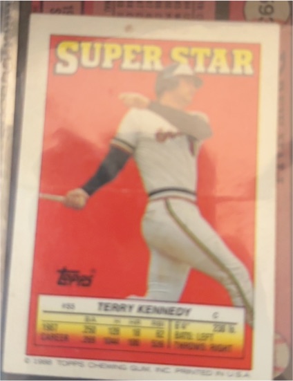 1988 Topps Stickers #55 Terry Kennedy — front
