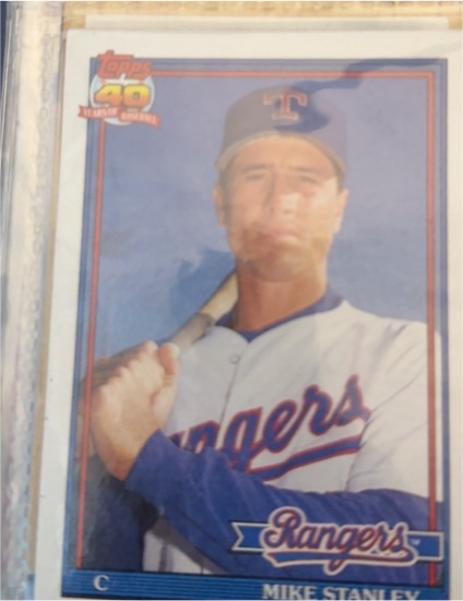 1991 Topps #409 Mike Stanley — front