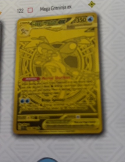2026 Pokémon TCG Mega Greninja ex 122/086 — front