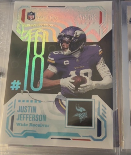 2025 Panini Score #18 Justin Jefferson — front