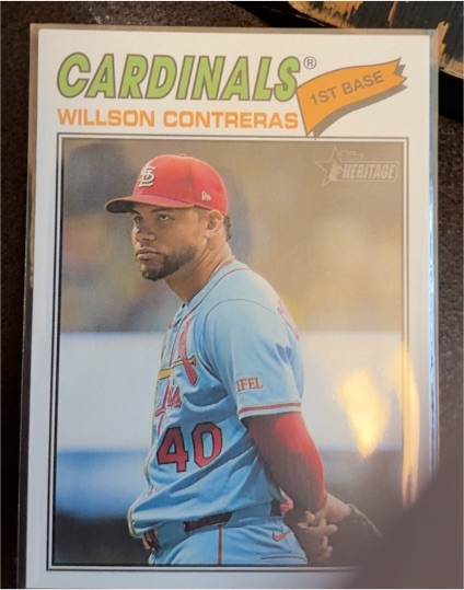 2026 Topps Heritage #156 Willson Contreras — front