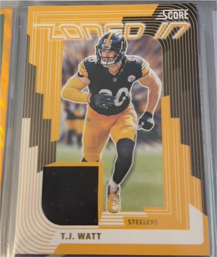 2025 Panini Score Zoned In #ZON-TWT T.J. Watt — front