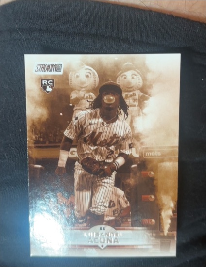 2025 Topps Stadium Club #115 Luisangel Acuna Sepia Parallel — front