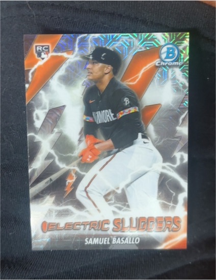 2026 Bowman Chrome #ES-10 Samuel Basallo Electric Sluggers — front