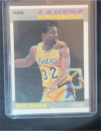 1987-88 Fleer #56 Magic Johnson — front